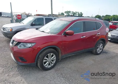 2016 Nissan Rogue Sv из США, поврежденный, VIN KNMAT2MT3GP620001